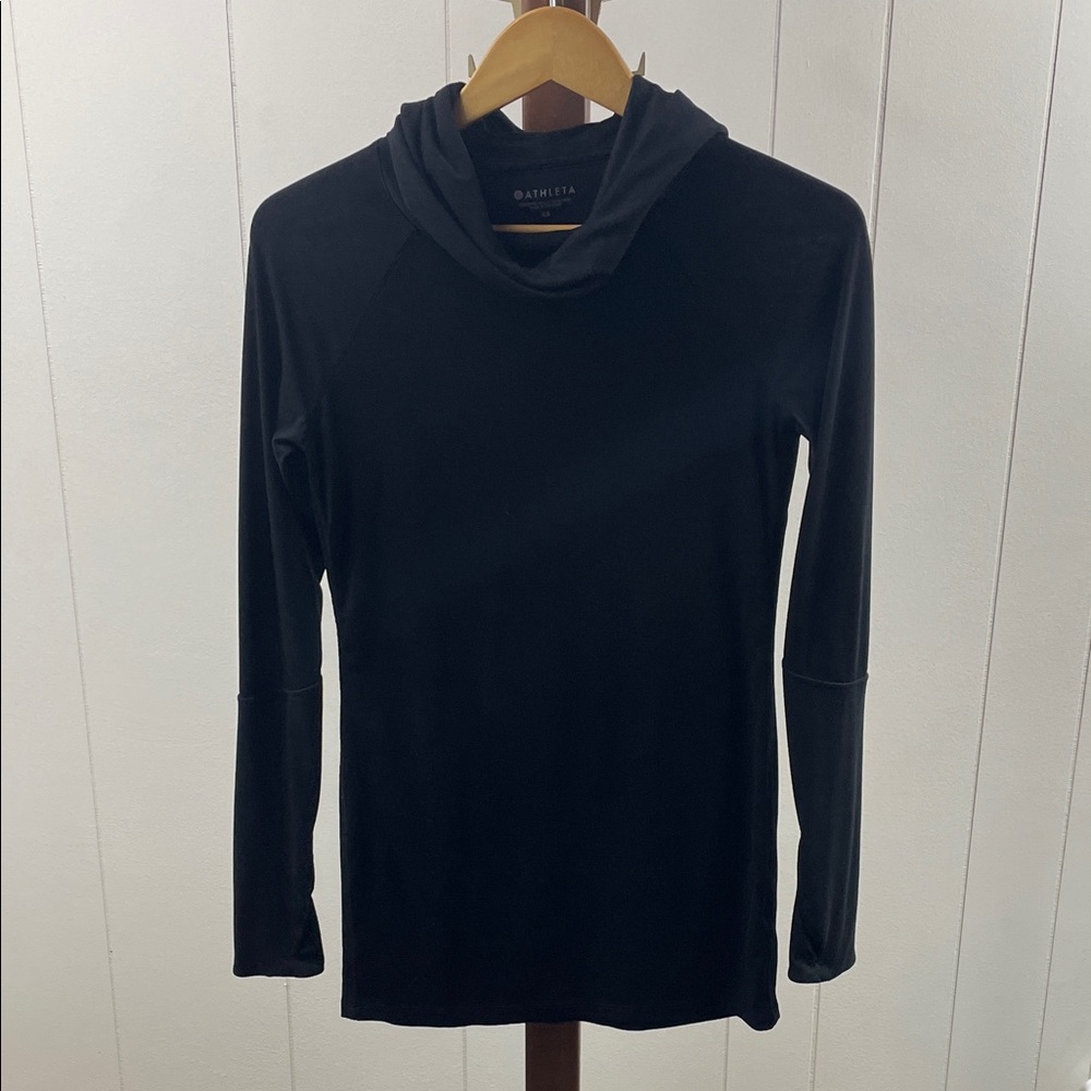Athleta Essence Hooded Tunic Black